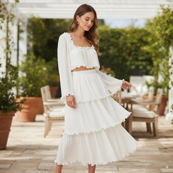 NWT Elliatt Romanesque Midi Skirt - Picture 1 of 5